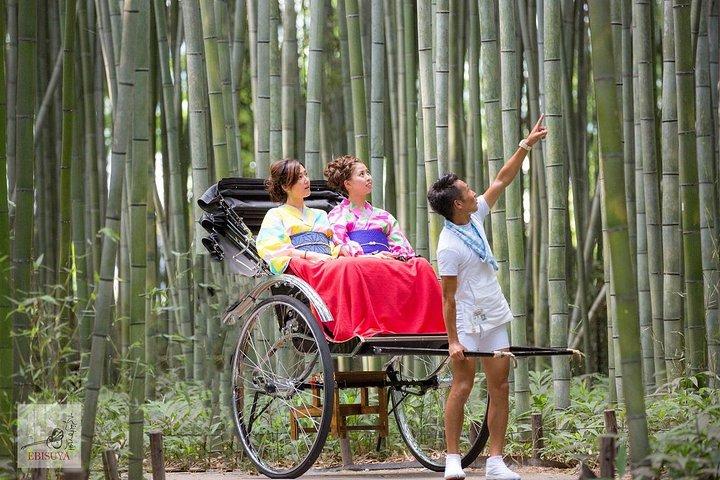 Rikscha-Tour durch Kyoto Arashiyama mit Bambuswald