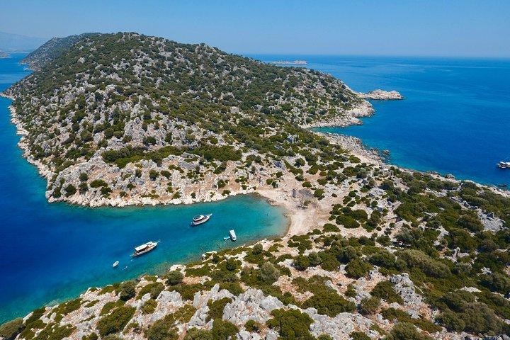 Excursion en bateau privé à Kekova incluant le déjeuner barbecue de Kas
