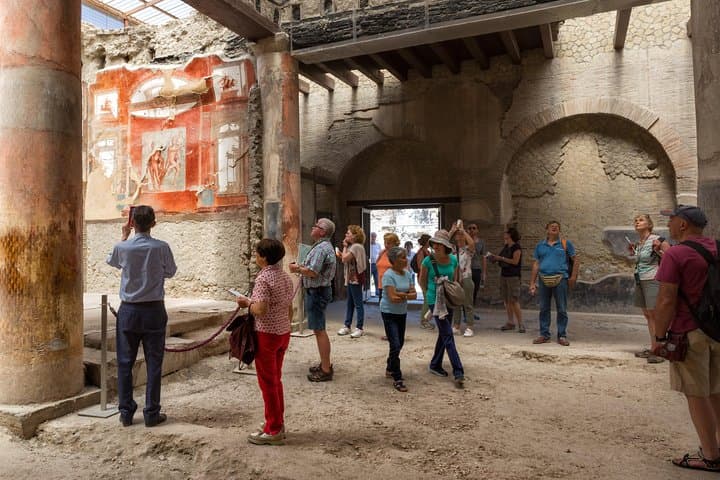 Pompeii and Herculaneum led by an Archaeologist with private transport
