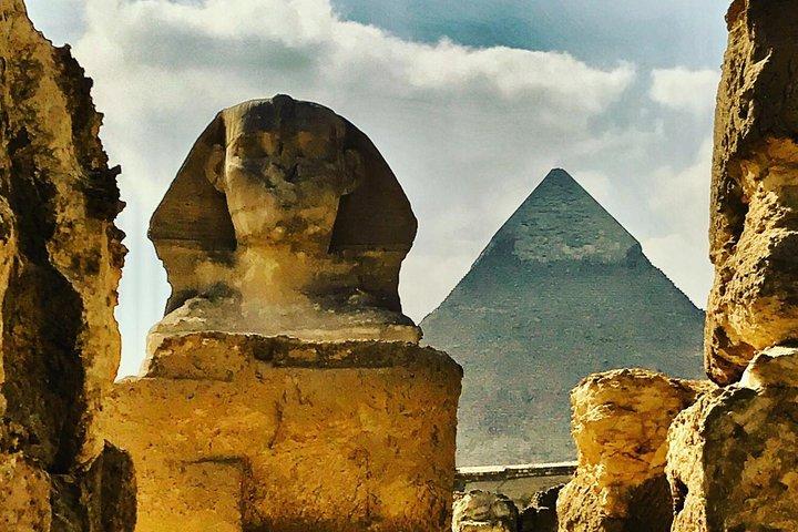 Pyramides de Gizeh, sphinx, pyramide intérieure et balade en chameau