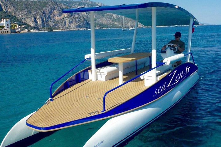 Tour privée en famille à bord d'un bateau solaire
