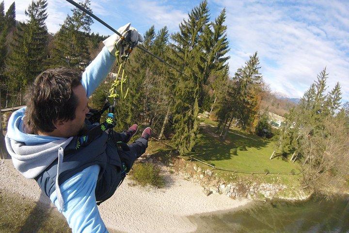 Rafting e zipline in Bled Slovenia