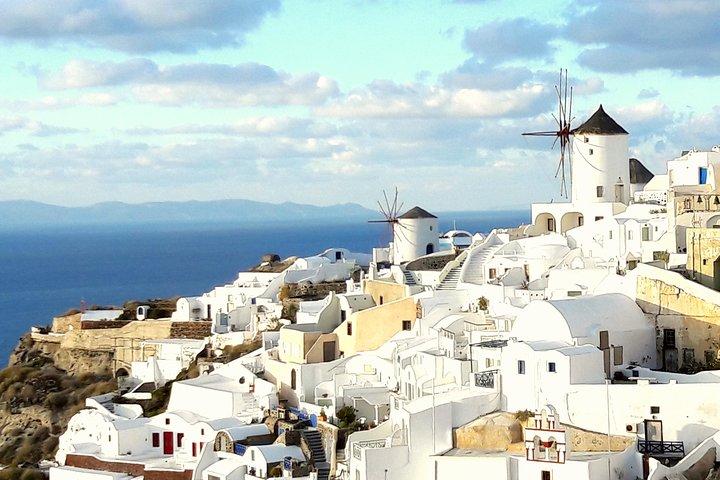 Santorini Erster Besuch Private Tour mit Weinprobe