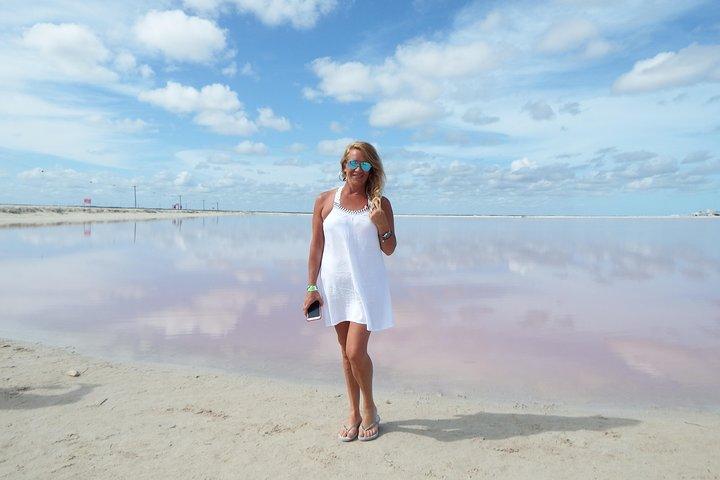 Rundtur i Cancún Las Coloradas Rosa lagunen + Rio Lagartos