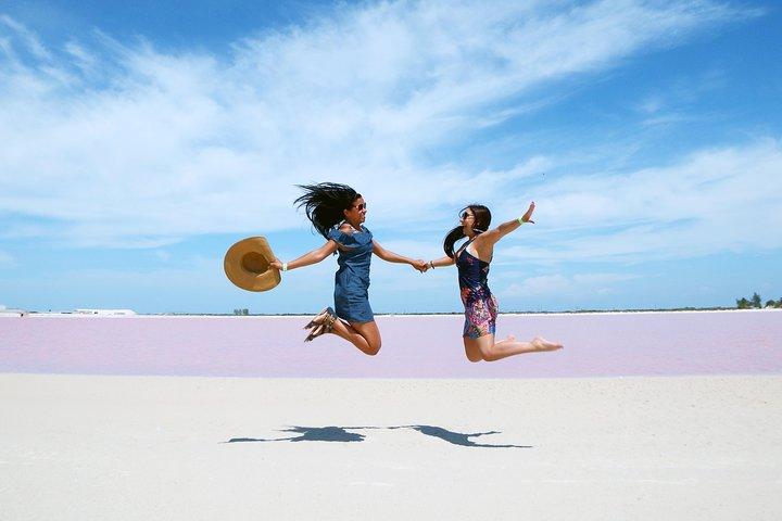 Rundtur i Cancún Las Coloradas Rosa lagunen + Rio Lagartos
