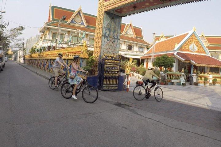 Culturele stadstour per fiets door Bangkok