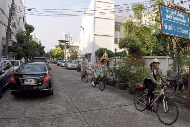Culturele stadstour per fiets door Bangkok