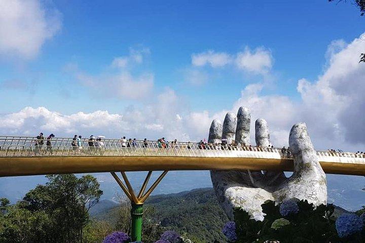 GOLDEN BRIDGE & BA NA HILL i tidlig morgen for at undgå folkemængder fra DA NANG eller HOIAN