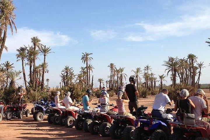 Excursion en quad à Marrakech dans la palmeraie du désert de marrakech