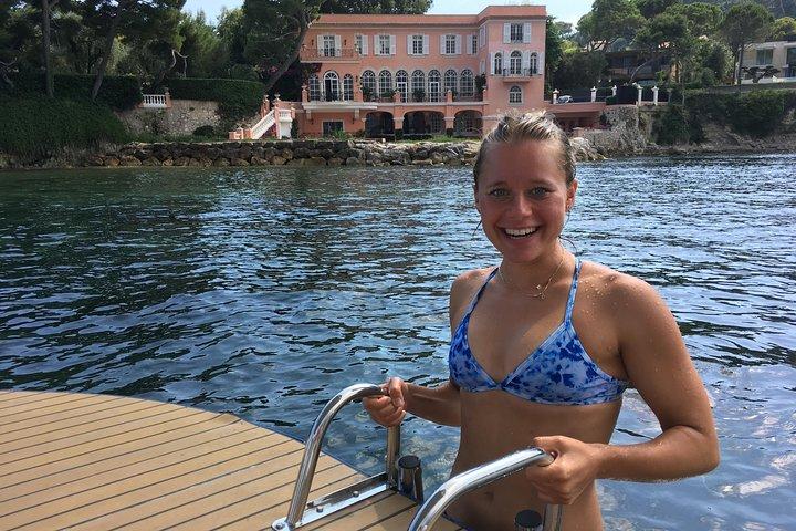 Private solnedgangstur i solbåd nær Nice og Monaco