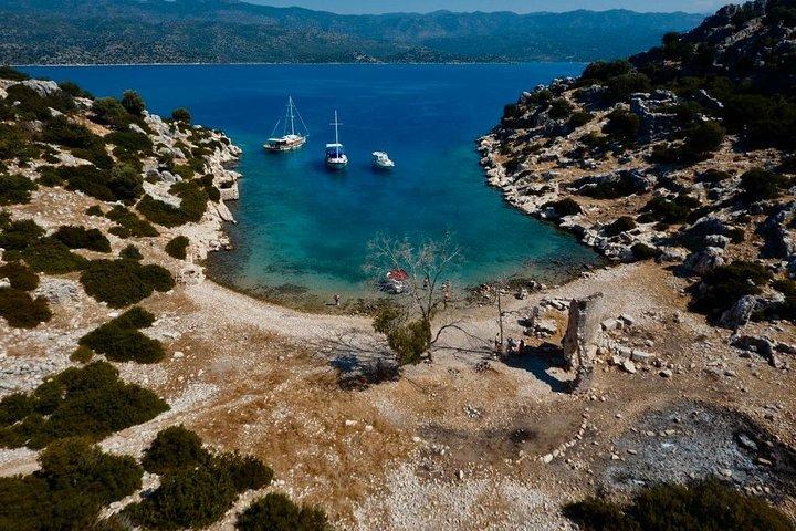 Deluxe gezonken stadsboot-rondleiding vanuit Kas