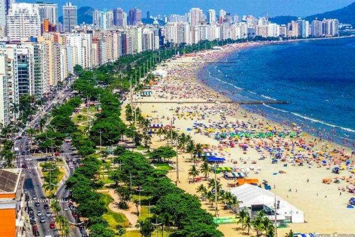 Heldags privat strandtur Santos – kultur, historie og strand (afhentning i São Paulo)
