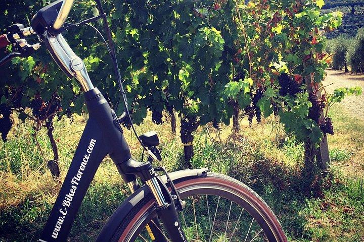 Privat selvguidet E-cykel tur i Toscana med Vineyard besøg