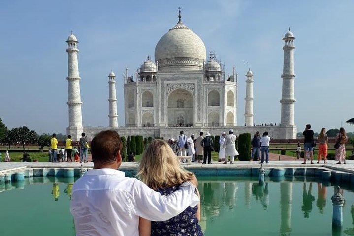 Excursão histórica ao Agra Day: Taj Mahal Sunrise, Forte Agra e Baby Taj