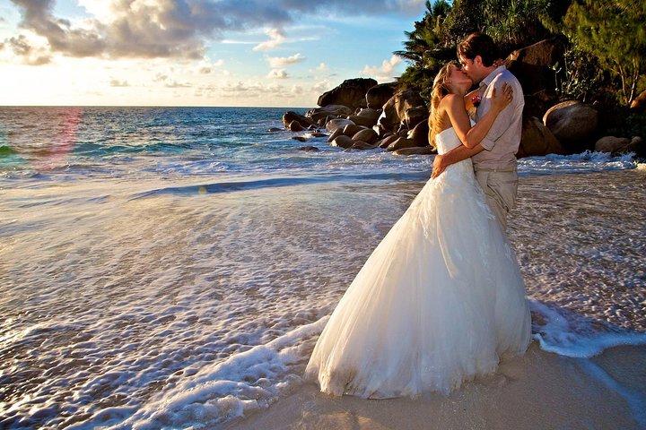 Foto di matrimonio / luna di miele La Digue Seychelles