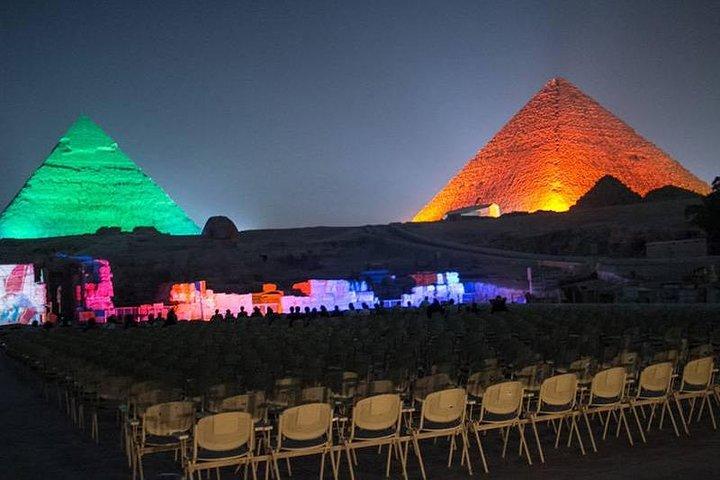 Pirâmides de Gizé Sound and Light Show do Cairo