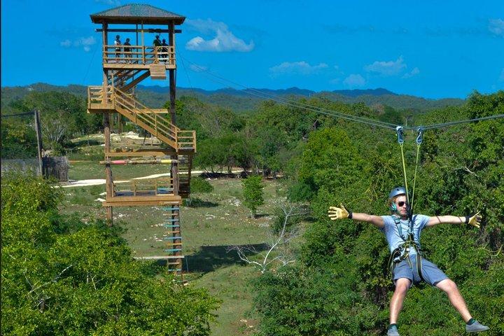 Jamwest Reggae Zipline-Tour ab Negril