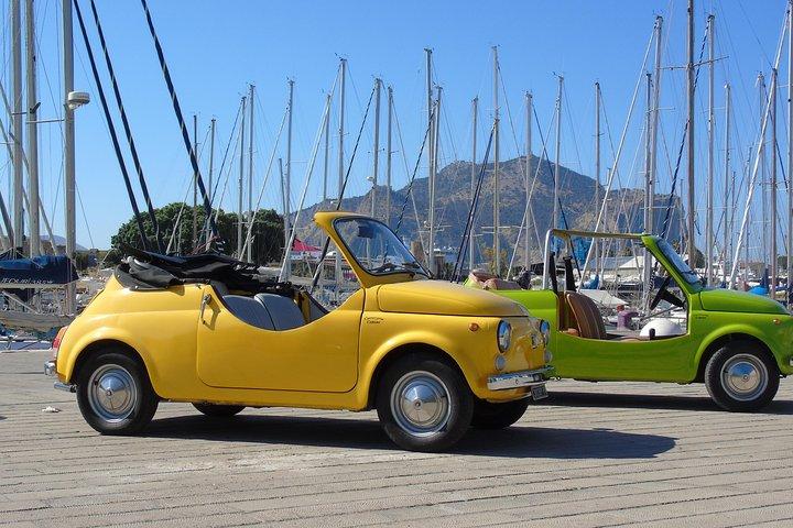 Palerme et Mondello : visite guidée d'une Fiat 500 d'époque