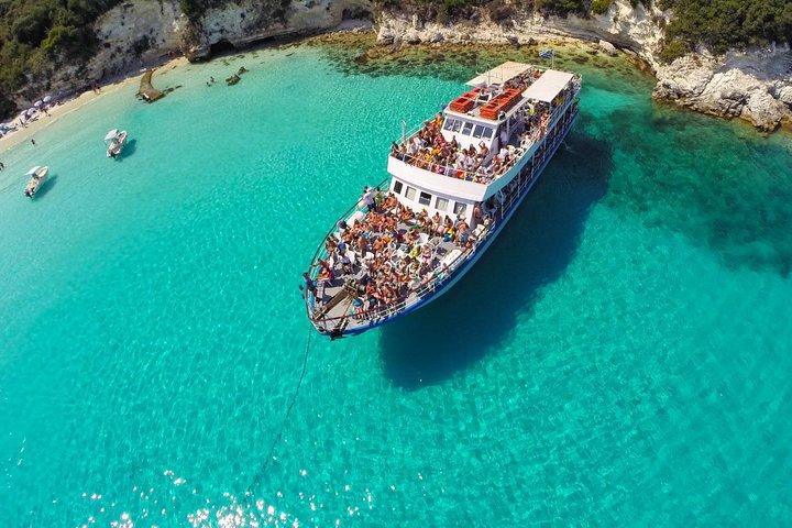 Excursion d'une journée aux grottes bleues de Paxos et à Antipaxos au départ de Corfou