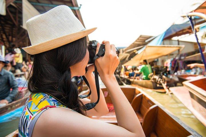 Tour Privado: Mercado Flutuante de Amphawa e Mercado Ferroviário de Maeklong