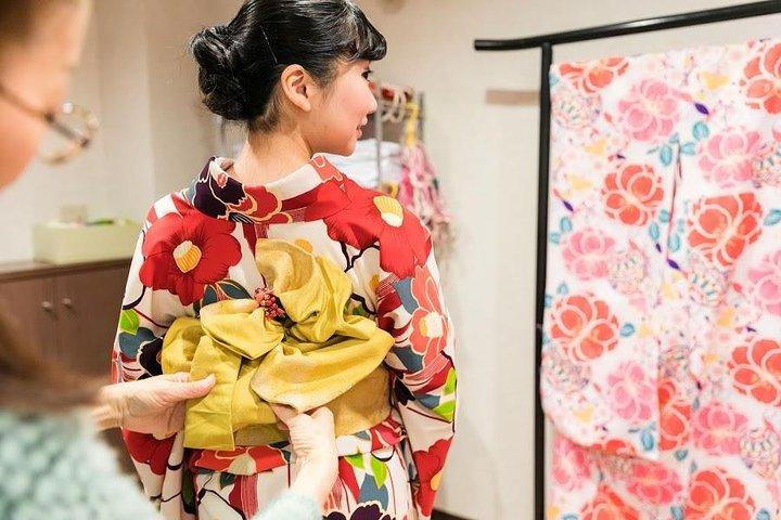 Kimono 'Furisode' à manches longues à Kyoto