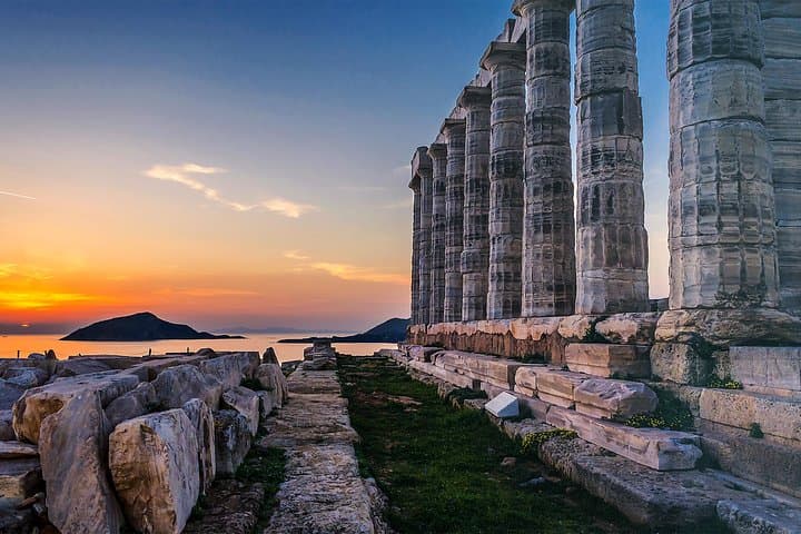 Athens: Cape Sounion and Poseidon Temple Sunset with Audio Guide