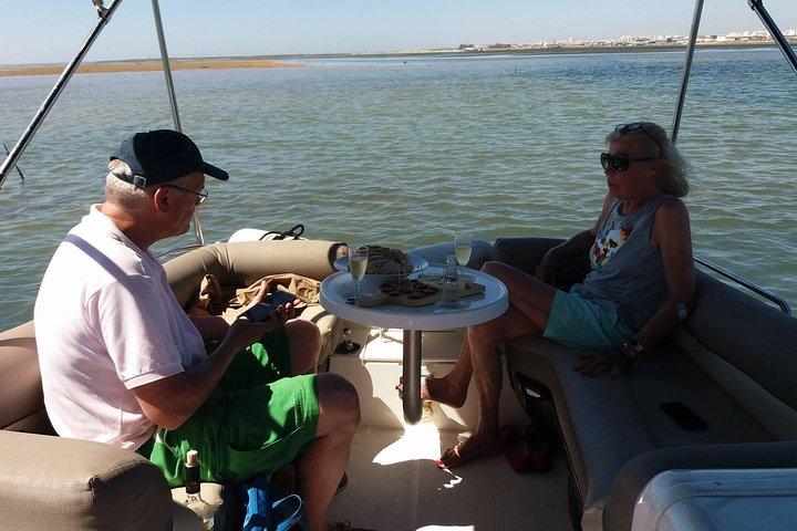 Crucero privado en barco por el parque natural de Ria Formosa desde Faro