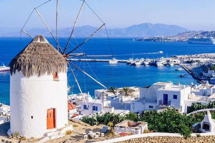 Mykonos Town och Island Half-Day Tour
