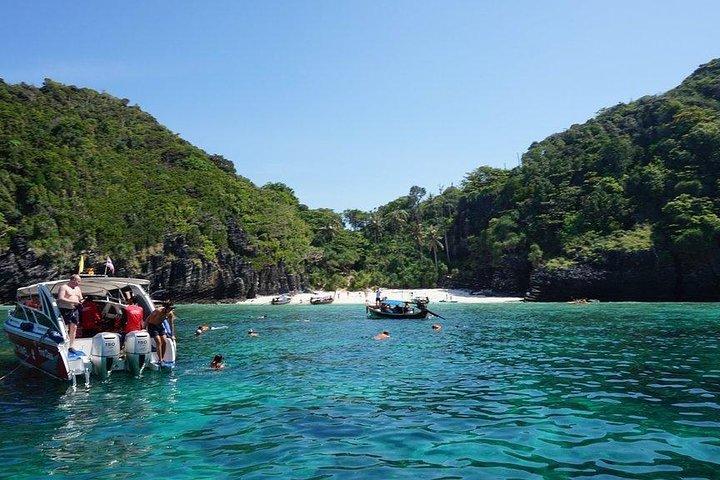 Private Phi Phi & 4 Islands Sunset Cruise mit dem Schnellboot - von Krabi