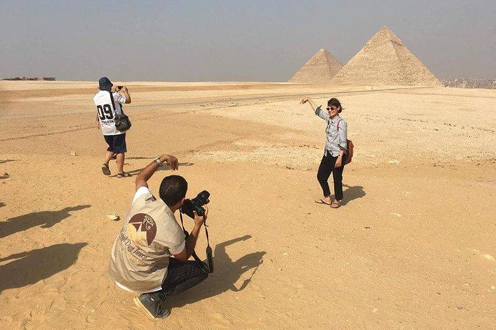 Giza pyramiderna och Egyptian Museum mellanlandningstur