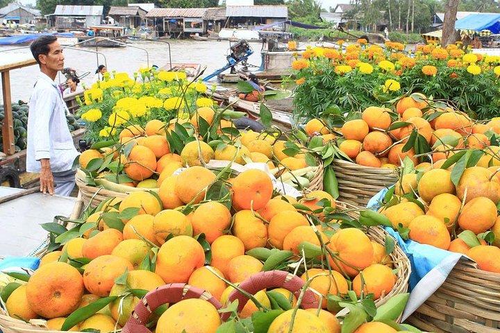 Excursion de 3 jours dans le delta du Mékong comprenant : le marché flottant de Cai Rang