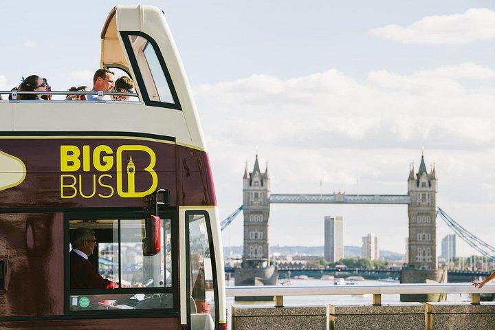 ロンドン・ビッグバス乗り降り自由ツアー（リバークルーズオプション）