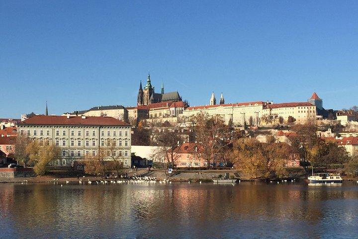 Excursion privée d’une demi-journée personnalisée : château de Prague et croisière