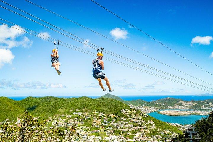 Big three-Full Experience à Rainforest Adventures St Maartin