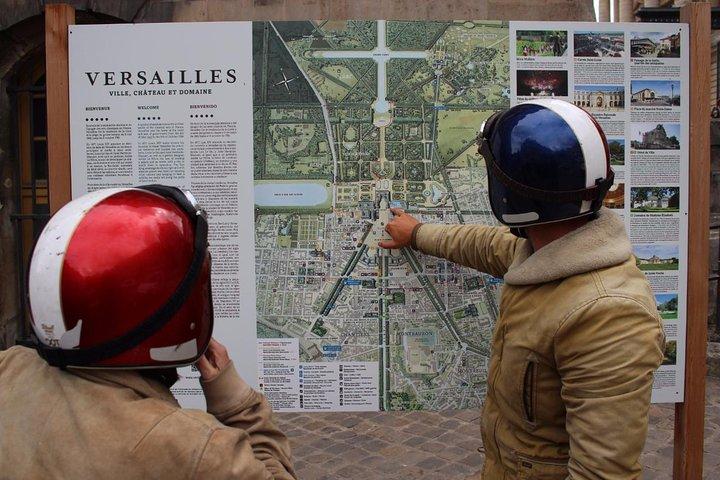サイドカーで行くパリとベルサイユ限定ヴィンテージ 1 日ツアー
