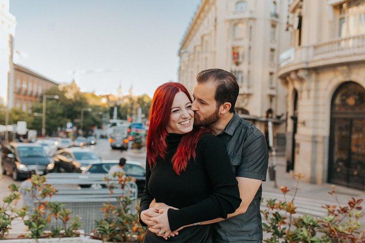 Sessione di fotografia di vacanze private con fotografo a Madrid