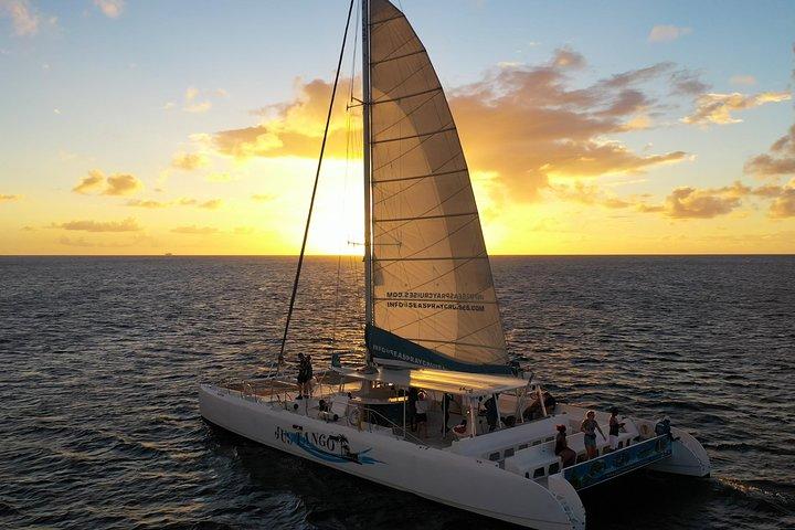 Privat katamaran solnedgångskryssning från St Lucia för upp till 15 gäster