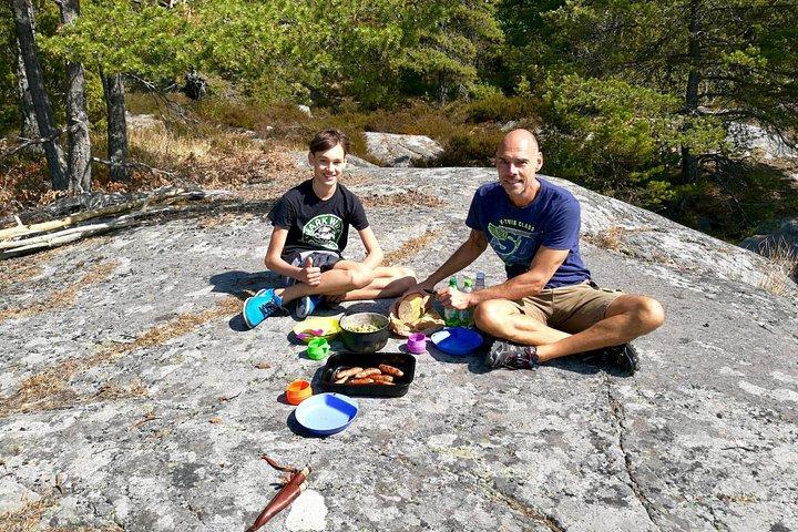 スウェーデン語フィカの伝統文化を巡るストックホルム夏の自然ハイキングツアー
