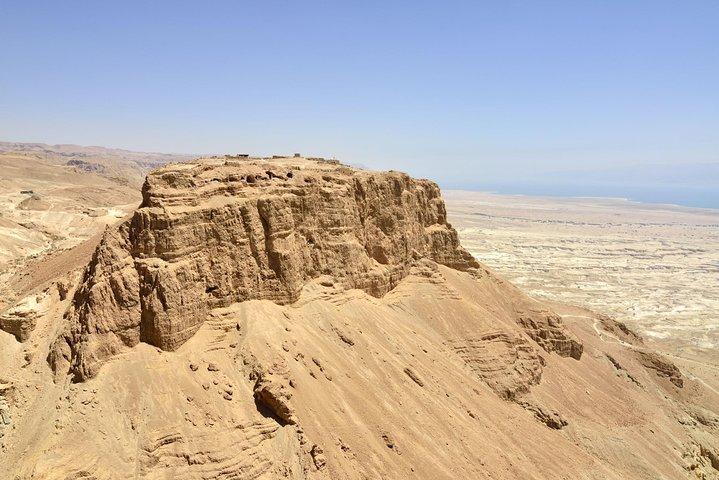 Die judäische Wüste, das Tote Meer und Masada