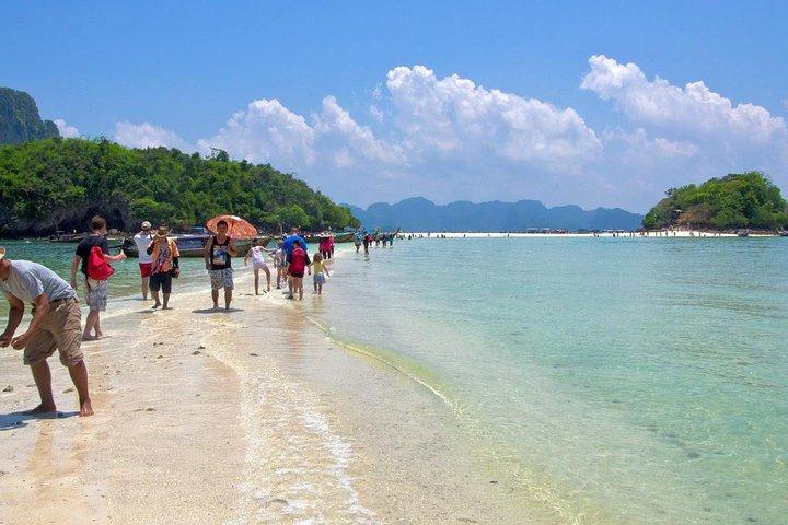 Dagstur fra Phuket til 4 øer i Krabi med færge og speedbåd