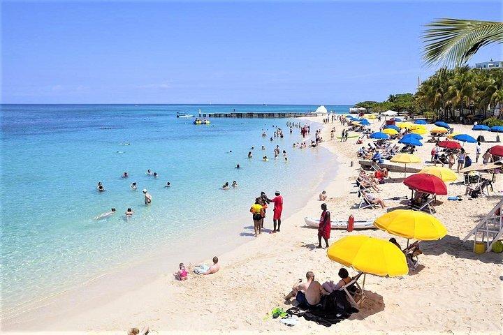 ファルマスからドクターズケーブビーチ、マルガリータヴィル、ヒップストリップショッピングへの日帰り旅行
