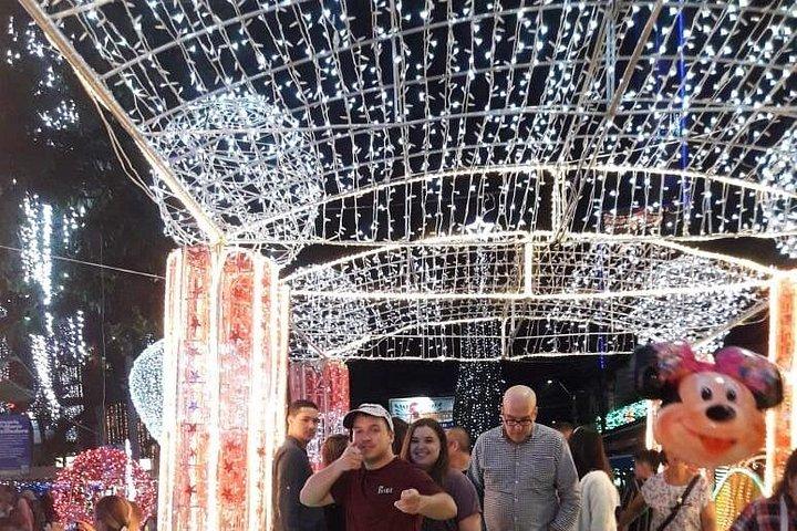 メデジンのプライベートクリスマスイルミネーションツアー（送迎付き）