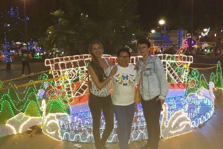 メデジンのプライベートクリスマスイルミネーションツアー（送迎付き）