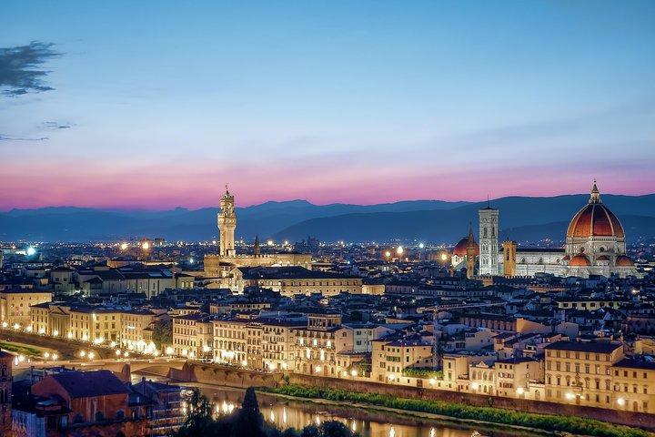 Traslado privado desde Roma (o aeropuerto FCO) a Florencia con paradas en el camino