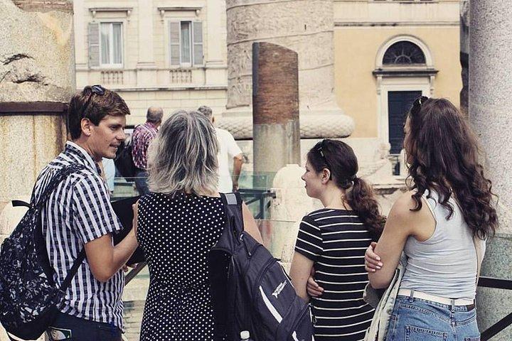 Rom an einem Tag mit Minivan Transfer & Food Tour in Rom