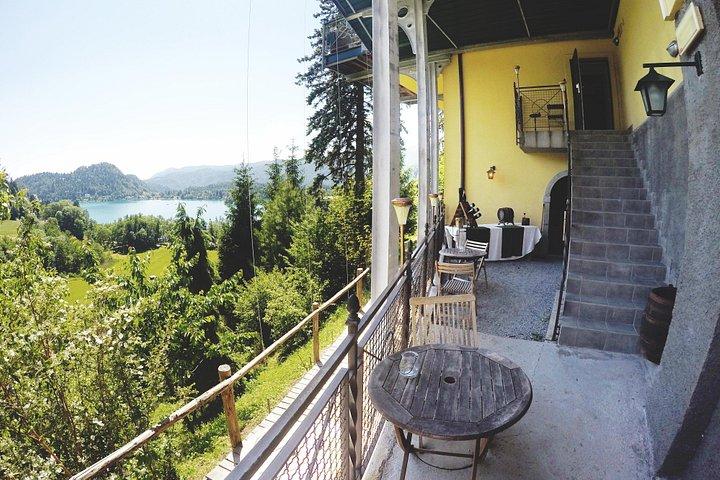 Hotel Triglav Bledのワインセラーでのスロベニアワインの試飲