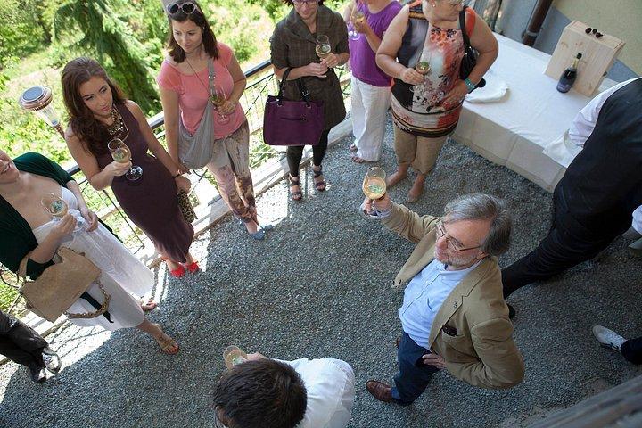 Hotel Triglav Bledのワインセラーでのスロベニアワインの試飲