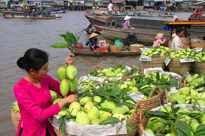 Excursion de 3 jours dans le delta du Mékong comprenant : le marché flottant de Cai Rang