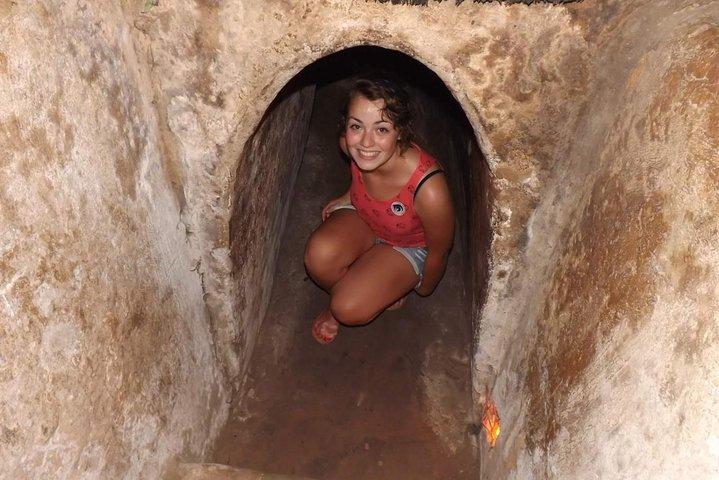 Morgen Cu Chi Tunnel Halbtag mit dem Bus von Sai Gon