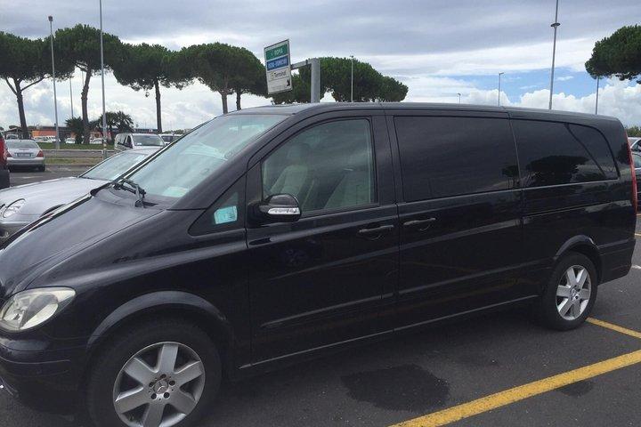 Traslado privado de lujo del aeropuerto de Fiumicino a Roma